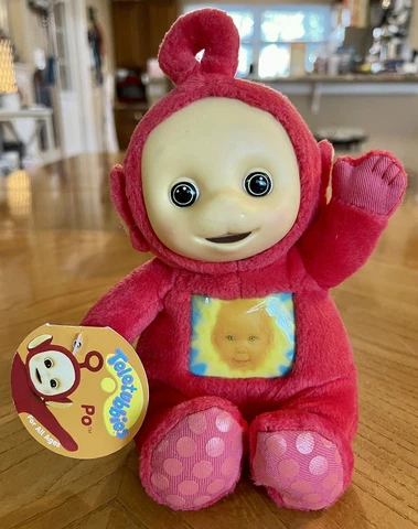 Ragdoll 2003 Teletubbies Po 6.5" Plush Beanie Red Baby Sunset With Tag A4 Cover