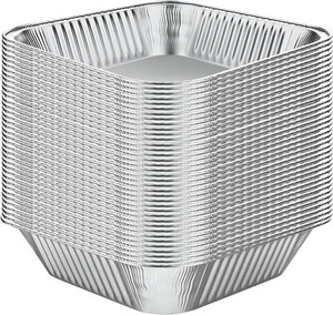 30 Pcs 8x8x2" Disposable Aluminum Foil Pans - Picture 1 of 7