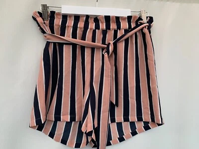 Jacqueline de Yong Women's Stripe Shorts Size 10 - Image 1 of 4