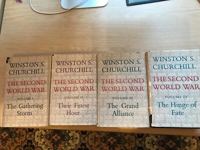 The Second World War  Winston S Churchill - Volume 1, II, III, IV. 4 books 1 - 4 - Image 1 of 4