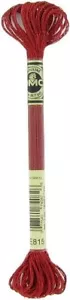 DMC Light Effects Floss, metallic, cross stitch #E815 - Ruby Red - Picture 1 of 1