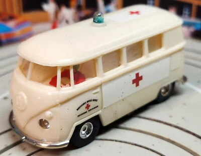 Faller AMS ~ VW Bulli Krankenwagen mit Blinklicht, 60er Jahre Spielzeug #EBS1280 - Bild 1 von 4