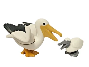 Playmobil Miniatura Famiglia Madre e Bambino Pellicano - Animale Uccellino - C2 - Foto 1 di 4