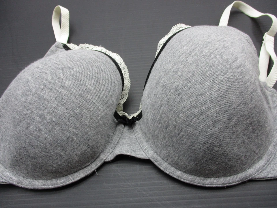 36C Motherhood Women's Gray Maternity Underwire 91%Cotton Bra 1F - Image 1 of 4