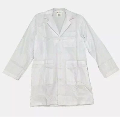 All Heart NEW Medium Length Lab Coat Unisex Sz 38 White 3 Pocket AH-19305 3046J - Image 1 of 4