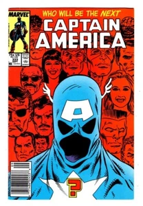 CAPTAIN AMERICA 333 (VF) NEWSSTAND / SUPER PATRIOT JOHN WALKER AS CAPT AMERCA * - Picture 1 of 2