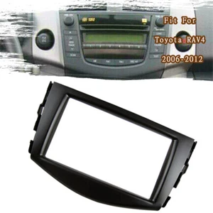 Car Stereo Fascia Panel Double Din ABS Frame Perfect For Toyota RAV4 2006-2012 - Picture 1 of 9