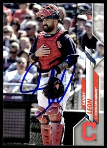 2020 Topps Update Baseball Sandy Leon Auto Cleveland Indians #U-48 Signed