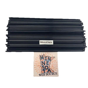 50 Micro Knex - SELTENE schwarze 6,6" Ruten - K'nex kleine kleine Mini Teile - Bild 1 von 2
