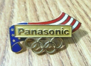 PANASONIC OLYMPICS PIN PINBACK - Picture 1 of 8