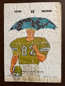 TEXAS HIGH SCHOOL FOOTBALL PROGRAM - NOVEMBER 2, 1968 - GASTON VS ANDERSON - Picture 1 of 3