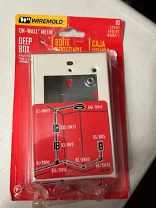 WireMold Legrand On-Wall Deep Box B3 NUOVO avorio #3062 - Foto 1 di 2
