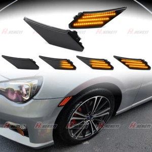2x Black LED Side indicator Side marker Light For 13-19 Subaru BRZ/13-19 GT86 - Picture 1 of 14
