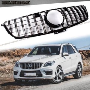 CHROME GT JET BLACK FRAME GRILLE FIT 2012 2013 2014 2015 BZ W166 ML - Bild 1 von 4