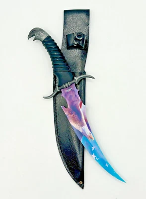 Cuchillo Daga Decorativo Águila Patriótica - Rayas Estrellas, No Afilado, 121/2" Foto 1 de 4