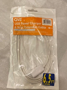 QVS USB Power Charger & Sync Extension Cable 6.5ft. (Type A Male to Female) - Bild 1 von 6