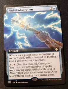 Rod Of Absorption - Extended Art - AFC - MTG - EN - NM - 288 - Picture 1 of 1