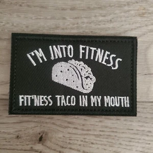 IM INTO FITNESS Sarcastic Tactical Morale Patch Hook and Loop - Picture 1 of 1