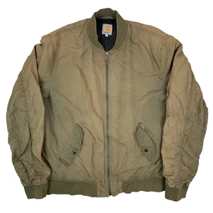 Carhartt WIP Adams Green Bomber Classic Work Jacket Men's Size XL - Picture 1 of 22