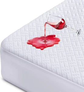 100% Waterproof Mattress Protector Queen Size, Mattress Cover 3D Air Fabric Cool - Picture 1 of 7