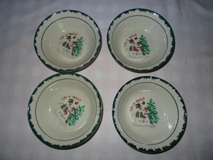 Atico International Let It Snow  Lot of 4 Cereal Bowls  - Picture 1 of 5