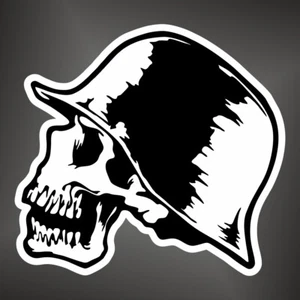 adesivo teschio skull bikers heavy metal punk moto car sticker decal calaveras - Imagen 1 de 1