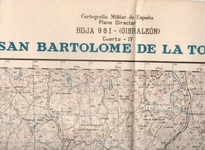 MAPA TOPOGRAFICO "SAN BARTOLOME DE LA TORRE" 981-IV  ESCALA 1:25000 # 1204 - Imagen 1 de 2
