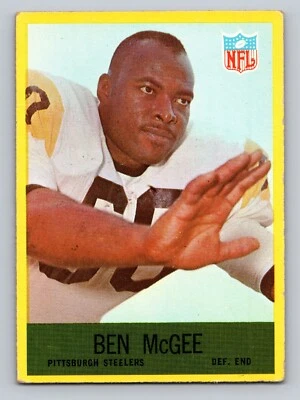 1967 Philadelphia Football  No.154 Ben Mcgee Pittsburgh Steelers - Image 1 of 2