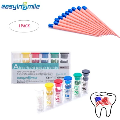 1 EASYINSMILE Dental Endo Gutta Percha Points Tips Endodontic .02/.04/.06 Taper  - Image 1 of 4