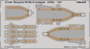 Eduard Accessories 23028 - 1:24 Mosquito RC Mk.vi Seatbelts Steel F.Airfix - New