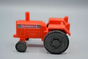 Raro tractor de juguete Bámbola de plástico vintage años 60 Dinamarca naranja coleccionable - Imagen 1 de 5