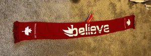 Vancouver Team Canada 2010 Winter Olympics Believe Unisex reversible Scarf NWT  - Picture 1 of 5