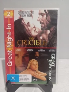 2 movies - The Crucible & Greta Expectations (DVD 1996) Like New .Region4 - Picture 1 of 3