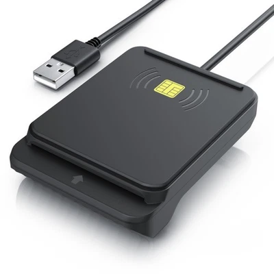 CSL CR USB 2.0 Chipkartenlesegerät NFC Smartcard Schwarz Kartenlesegerät - Bild 1 von 4