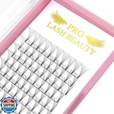 Premade Fans Eyelash Extensions 7D-D-0.07-18 Short Stem Premade Volume Eyelas - Image 1 of 4