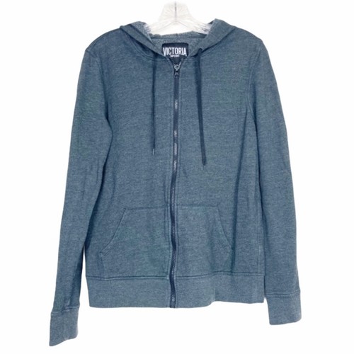 UNDERCOVER Felpa con cappuccio Victoria Sport grigia full zip Spell Out taglia M