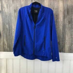 Giacca scrub Barco One blu royal e nera full zip elasticizzata taglia L - Foto 1 di 3