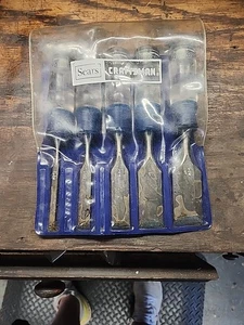 Craftsman Vintage Set di 5 pezzi di scalpelli per legno 1/4-1 1/4 36829 USA - Foto 1 di 12