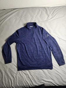 Pullover Peter Millar Crown Camuflado Para Hombre Talla Grande Azul Marino 1/4 Cremallera Ligero NUEVO - Imagen 1 de 9