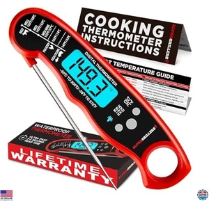 Digital Meat Thermometer - Instant Read Cooking Probe for BBQ, Grilling, Air - Picture 1 of 6