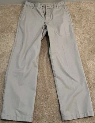 GEORGE классический крой хаки плиссированные передние брюки ячмень 30 x 29 - Изображение 1 из 3