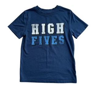 Art Class Youth Boys Tee Shirt T-shirt Size Medium “High Fives” Navy Blue - Picture 1 of 4