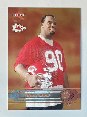 2002 Ultra Gold Medallion #240 Ryan Sims ~ Kansas City Chiefs RC PARALLEL #/100 - Image 1 of 3