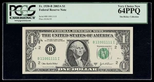 TRUE BINARY Serial Number 11001111 PCGS 64 PPQ UNCIRCULATED 2003 A $1 Dollar - Picture 1 of 2