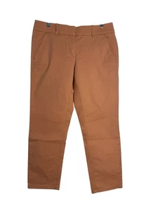 NWT ANN TAYLOR LOFT Women’s Sz 10 Marisa Skinny Pants Peach Salmon Stretchy - Foto 1 di 3