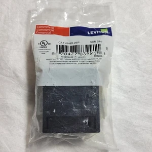 41089-2EP Leviton Surface-Mount QuickPort Box, 2-Port, Black - Afbeelding 1 van 4