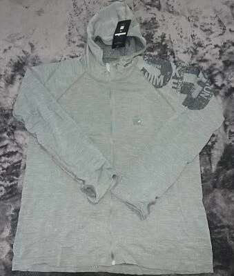 Sudadera con capucha Ironman Woodpulp 2019 grande con cremallera verde para hombre Foto 1 de 4