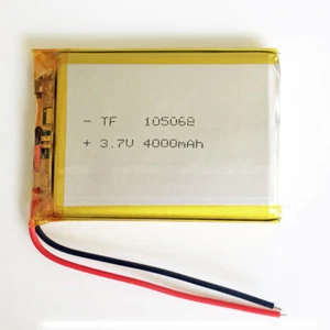 3,7 V 4000mAh Lipo Li Polymer Akku Wiederaufladbar für Handy DVD 105068 - Bild 1 von 4
