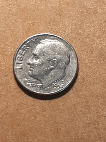 1994 D ROOSEVELT DIME Cover