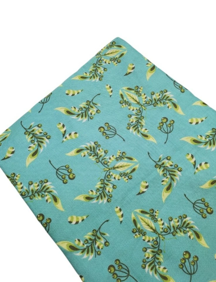 Edredón Tula Rosa Tela Acacia Mariposa Alas Aqua Green Freespirit CUARTO GRASO  Foto 1 de 1